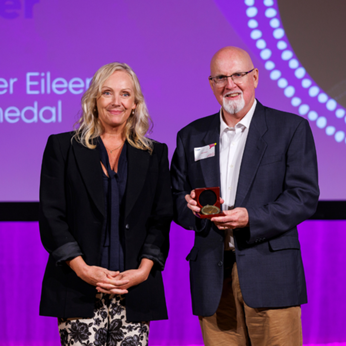 Mater Group CEO Julia Strickland-Bellamy and Professor John Hooper
