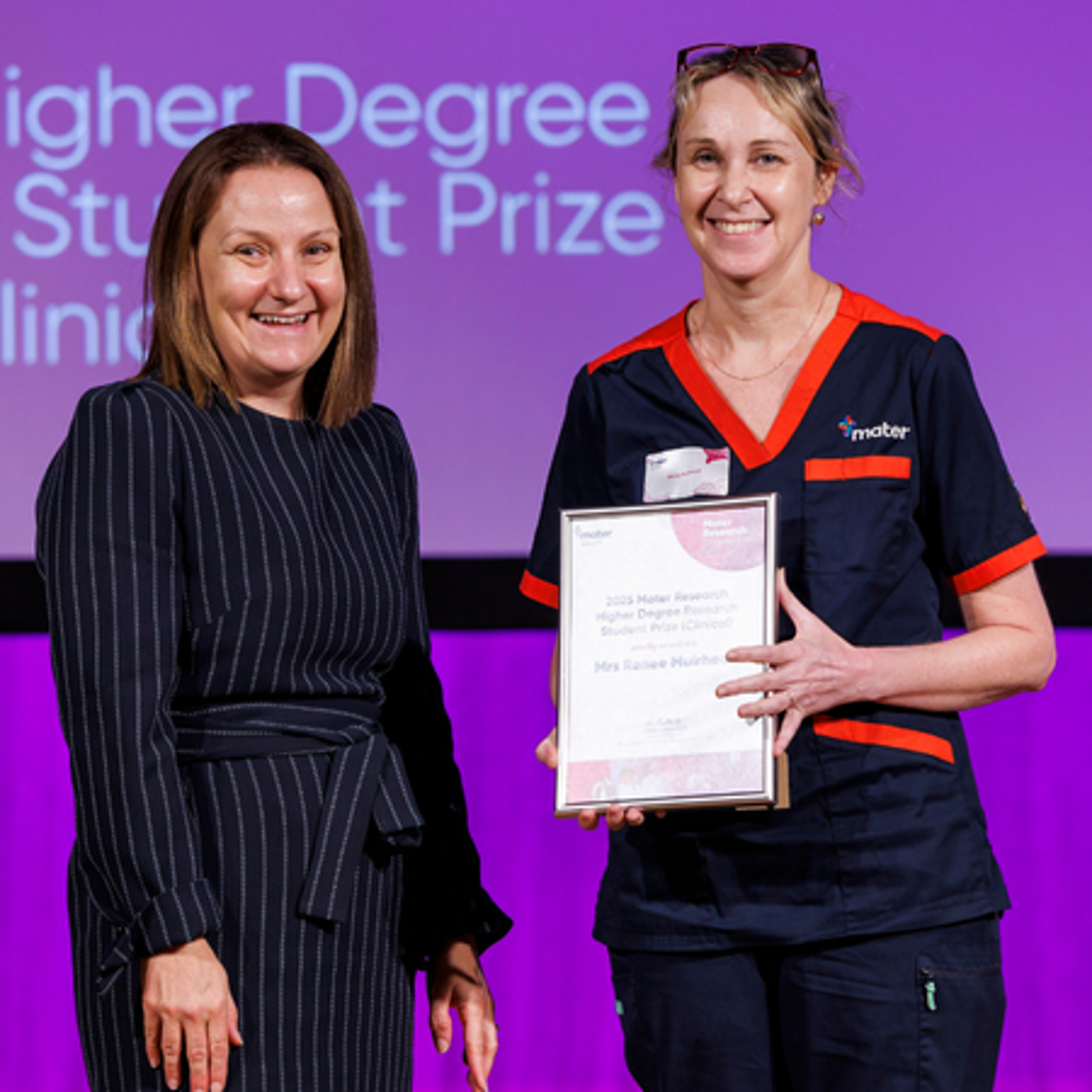 Professor Kerrie Wilson and Renee Muirhead